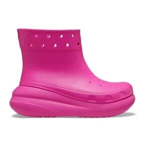 Crocs Women’s Waterproof Classic Platform Crush Boot - Fuchsia Pink Size 8.0 NEW